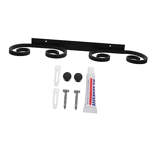 VICASKY 1 Satz Weinglas Aufhänger Weinregale für die Wand klein runden groß weingläser Halter Weinglas Halterung Kelch hängendes Wandregal für Stielgläser Aluminiumlegierung Black von VICASKY