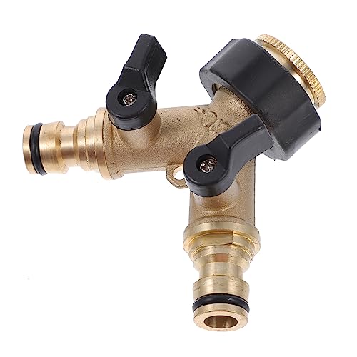 VICASKY 1 Stück Faucet Splitter Kupfer Wasserhahn Adapter für Waschmaschine und Garten Robuster Schlauchanschluss für Nutzung von VICASKY
