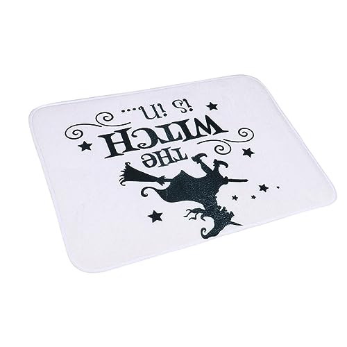 VICASKY 1 Stück Halloween Fußmatte mit Hexenmuster rutschfeste Doormat für Eingänge Langlebiges für Zuhause als zur Halloween Dekoration VICASKY 1 Stück Halloween Fußmatte mit Hexenmuster rutschfeste Doormat für Eingänge Langlebiges für Zuhause als zur Halloween Dekoration von VICASKY