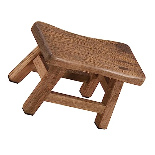 VICASKY 1 Stück Kinderhocker Kinderstuhl Stühle Babystuhl Fußcouch Klappstuhl Für Nachttisch Einfache Niedrige Hocker Für Die Gartenarbeit Kleinkinderschuhstuhl Rattan Beinen von VICASKY