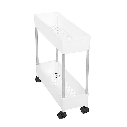 VICASKY Küchenwagen Trolley aus Metall Mehrschichtiger Rollbarer Aufbewahrungswagen Organizer für Küche und Bad Platzsparend mit Rädern von VICASKY