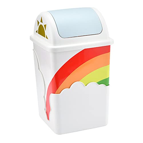 VICASKY 1 Stück Regenbogen-Mülleimer Automatischer Regenbogen-Mülleimer Kinder-Mülleimer Altpapierbehälter Dekorativer Mülleimer Lustiger Kleiner Mülleimer Kleiner Mülleimer Aus von VICASKY