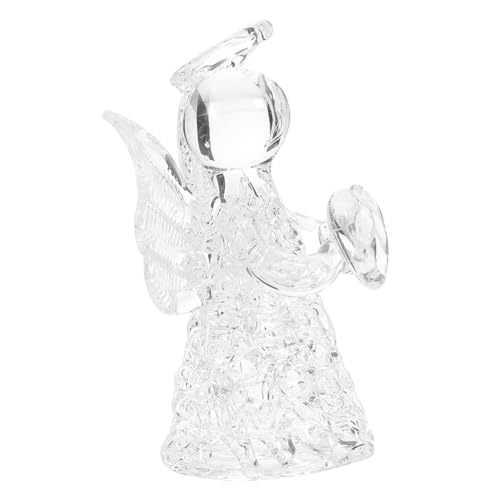VICASKY 1 Stück Segensengel Windspiel Transparente Verzierung Ornament Fenster Hängende Verzierung Fensterdekoration Hochzeit Glasverzierung Glasfigur Glas Mit Hohem Borosilikatgehalt von VICASKY
