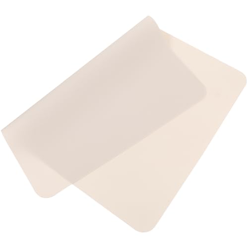 VICASKY 1 Stück Silikon Tischset Wärmeisolierung rutschfest Langlebige Schutzmatte Beige für Esszimmer Maschinenwaschbar Wiederverwendbar Schützt vor Öl und Hitze von VICASKY