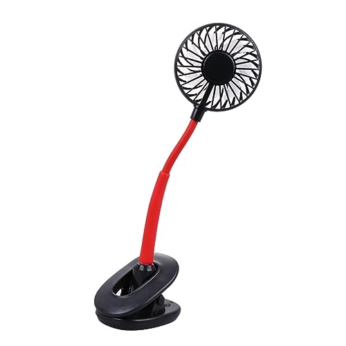 VICASKY 1 Stück USB Mini Aroma Clip Fan mit LED Tischlampe Multifunktionaler Tischventilator für Schlafzimmer Büro und Reisen USB Betrieben Leise und Sicher Schwarz von VICASKY