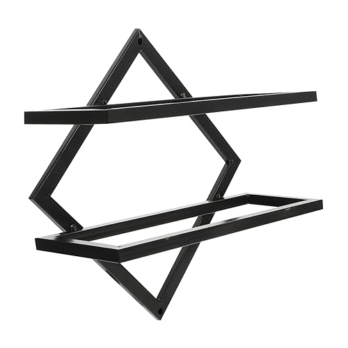 VICASKY Multifunktionales Wand Weinregal Aus Metall Kreatives Flaschenregal Für Weinflaschen Robuste Halterung Für Flaschen Praktisches Wandregal Für Zuhause Zur Präsentation Ihrer von VICASKY