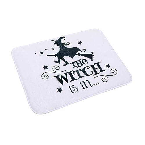 VICASKY 1 Stück Witch Pattern Fußmatte rutschfeste Halloween Türmatte Maschinenwaschbar für Eingangsbereiche Küche Badezimmer Lustige Deko für Haustierdekoration und Halloween VICASKY 1 Stück Witch Pattern Fußmatte rutschfeste Halloween Türmatte Maschinenwaschbar für Eingangsbereiche Küche Badezimmer Lustige Deko für Haustierdekoration und Halloween von VICASKY