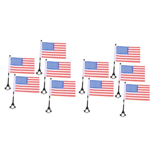 VICASKY 10 Sätze Fahrrad Sicherheitsflaggen mit Stabilem Fahnenmast Windfest und Witterungsbeständig Reflektierende American Flags für Robustes Design für Bessere Sichtbarkeit Beim VICASKY 10 Sätze Fahrrad Sicherheitsflaggen mit Stabilem Fahnenmast Windfest und Witterungsbeständig Reflektierende American Flags für Robustes Design für Bessere Sichtbarkeit Beim von VICASKY