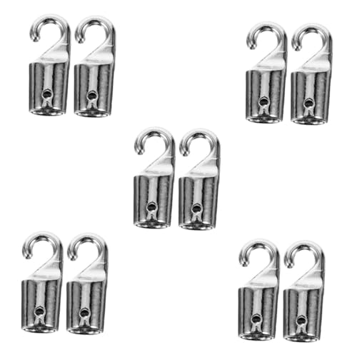 VICASKY 10 Stück Alloy Blind Wand Hook Langlebig Robust für Jalousien Vorhangstangen Ersatzteil Vielseitig Einsetzbar Einfache Montage für Fenster Rollos Gardinen Zubehör von VICASKY