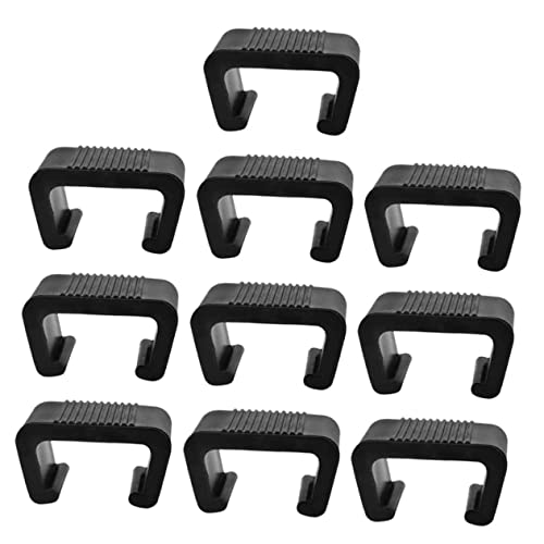 VICASKY 10 Stück Korbsofa Befestigungsklammern Für Terrassenmöbel Sektionalverschlüsse Couchblocker Outdoor Sofamöbel Rattan Gartenmöbel Korbmöbel Terrassencouch Sofas Schwarzer von VICASKY