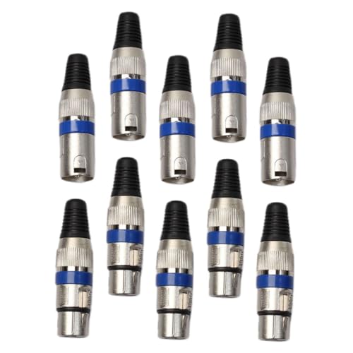 VICASKY 10 Stück Pin Mikrofon für Audio Kabel Robuste Verbindung für Mixer und Hohe Signalübertragung und Kompatibilität VICASKY 10 Stück Pin Mikrofon für Audio Kabel Robuste Verbindung für Mixer und Hohe Signalübertragung und Kompatibilität von VICASKY