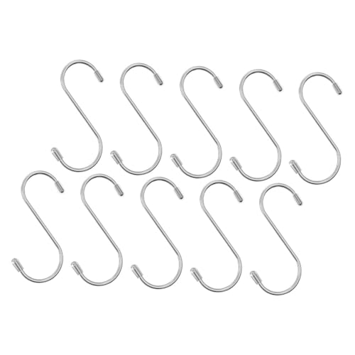 VICASKY 10 Stück S Haken aus Multifunktionale Aufhängehaken für Kleidung Taschen Küchenutensilien Kleine S Haken zur Optimalen Organisation Zuhause VICASKY 10 Stück S Haken aus Multifunktionale Aufhängehaken für Kleidung Taschen Küchenutensilien Kleine S Haken zur Optimalen Organisation Zuhause von VICASKY