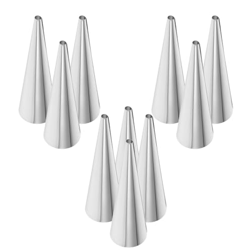 VICASKY 10 Stück Teiliges Croissant Backformen Vielseitige Konische Molds für Croissants und Sahnehörnchen für Robust und Langlebig von VICASKY