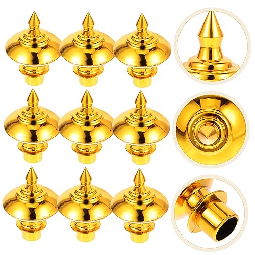 VICASKY 10 Stück Teiliges Fahnenmast Kugel Topper aus Leichtem Kunststoff Wetterfestes Flaggenmast Zubehör mit Eleganter Silberner Einfache Vielseitig für Außen Fahnenmasten und von VICASKY