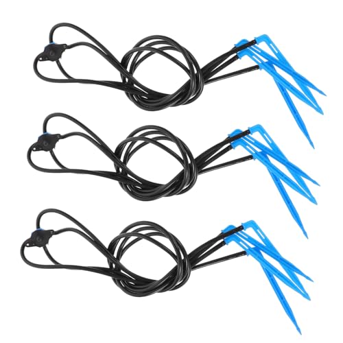 VICASKY 10 Stück Teiliges PE Bewässerungsdüsen mit Fach Druckausgleich Blauer Wasserstromstabilisator für Garten Pflanzen Hochbeete Einfache Winkelverstellung Langlebig und Wassersparend von VICASKY