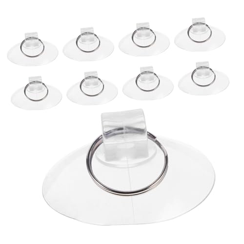 VICASKY 10 Stück Teiliges PVC Saugnäpfe mit Ringen Transparente Starke Halter für Glasfenster und Fliesen Kratzfrei Langlebig Vielseitig für Badezimmerwand und Glastischplatten Geeignet VICASKY 10 Stück Teiliges PVC Saugnäpfe mit Ringen Transparente Starke Halter für Glasfenster und Fliesen Kratzfrei Langlebig Vielseitig für Badezimmerwand und Glastischplatten Geeignet von VICASKY