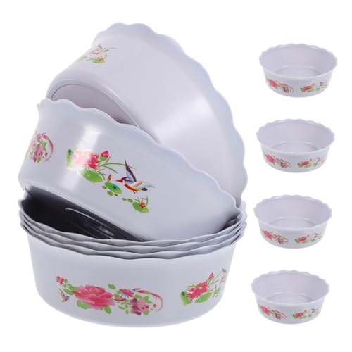 VICASKY 10 Stück Teiliges Plastikfreier Runddruckierter Hydroponik Blumentopf für Wasserpflanzen Wie Seerosen Lotus und Narzissen Platzsparend für Balkon Schreibtisch und Garten von VICASKY