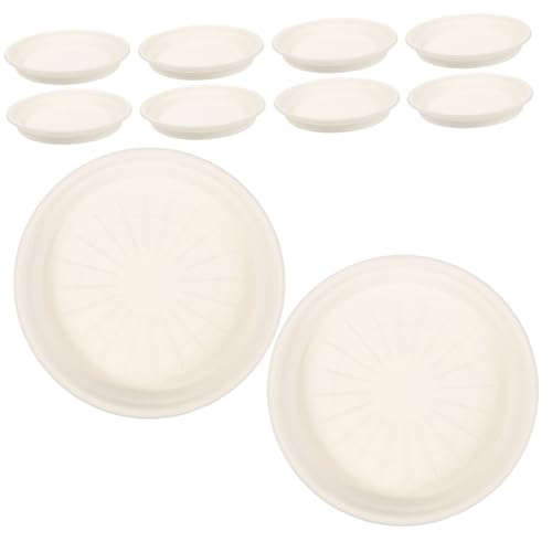 VICASKY 10 Stück Teiliges Runde Pflanzuntersetzer aus Langlebigem Kunststoff Robust und Formbeständig mit Wasserauffangfunktion zum Schutz von Böden Verwendung für Blumentöpfe Drinnen und VICASKY 10 Stück Teiliges Runde Pflanzuntersetzer aus Langlebigem Kunststoff Robust und Formbeständig mit Wasserauffangfunktion zum Schutz von Böden Verwendung für Blumentöpfe Drinnen und von VICASKY