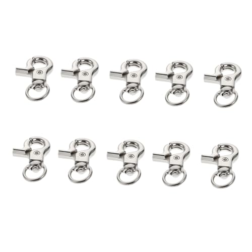 VICASKY 10 Stück Teiliges Vogelkäfig Türschlösser Metallclips Rostfreie Drehkarabiner Sicherer Käfigverschluss für Wellensittiche und Nymphensittiche Einfache Multifunktionale VICASKY 10 Stück Teiliges Vogelkäfig Türschlösser Metallclips Rostfreie Drehkarabiner Sicherer Käfigverschluss für Wellensittiche und Nymphensittiche Einfache Multifunktionale von VICASKY
