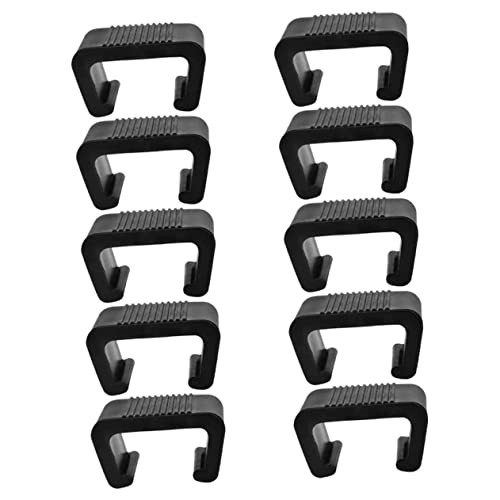VICASKY 10 Stück Terrassensofa Klemmen Verstellbar Gewebt Weiße Clips Unterstützung Für Liege Garten Eckhalterung Rattan rutschfeste Korbmöbel Sofa Sektionshalterungen Für Den von VICASKY