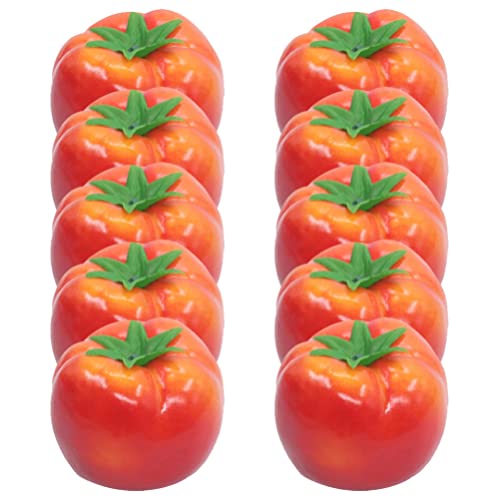 VICASKY 10 Stücke Artificail Tomaten Gefälschte Obstmodelle Lebensechte Simulation Tomaten Schäumt Tomatenstatuen Künstliches Tomaten Home Party Küchendekoration von VICASKY