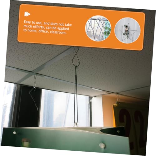 VICASKY 100 Stück Deckenhaken Clips Automatische Rückstellfunktion Robuste Abgehängte Deckenhaken für Büro Zuhause Laden Belastbar und Platzsparend VICASKY 100 Stück Deckenhaken Clips Automatische Rückstellfunktion Robuste Abgehängte Deckenhaken für Büro Zuhause Laden Belastbar und Platzsparend von VICASKY