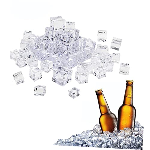 VICASKY 100 Stück Künstliche Eiswürfel Pack Eiswürfel für Fotografie Requisiten Hochzeits und Partydekoration Transparente Vase Füller Realistische VICASKY 100 Stück Künstliche Eiswürfel Pack Eiswürfel für Fotografie Requisiten Hochzeits und Partydekoration Transparente Vase Füller Realistische von VICASKY