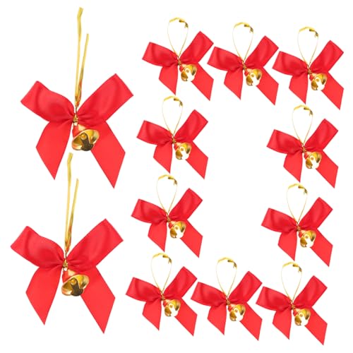 VICASKY 12stücke Hängende Weihnachtsdekorations-Schleifen Mit Glocken Für Weihnachtsbaum-Dekoration Bastelarbeiten Und Familienfeiern Weihnachtsbedarf VICASKY 12stücke Hängende Weihnachtsdekorations-Schleifen Mit Glocken Für Weihnachtsbaum-Dekoration Bastelarbeiten Und Familienfeiern Weihnachtsbedarf von VICASKY