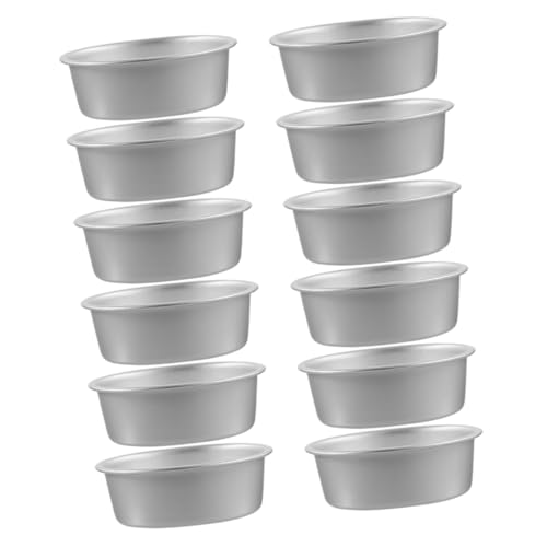 VICASKY 12 Stück Teiliges Backformen set aus Antihaftbeschichtetem Aluminiumlegierung mit Honigwabenmuster Ovaler Käsekuchenform für Gleichmäßiges Backen für Dessert Brot Muffins und von VICASKY
