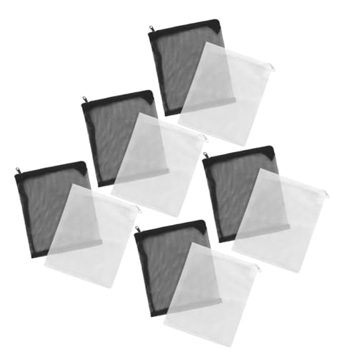 VICASKY 12 Stück Teiliges Filtermedienbeutel mit Reißverschluss für Aquarium und Teich Wiederverwendbare Mesh Filterbeutel Weiße und Schwarze Filtertaschen für Effektive Wasserfiltration VICASKY 12 Stück Teiliges Filtermedienbeutel mit Reißverschluss für Aquarium und Teich Wiederverwendbare Mesh Filterbeutel Weiße und Schwarze Filtertaschen für Effektive Wasserfiltration von VICASKY