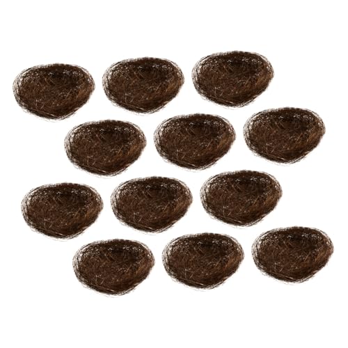 VICASKY 12 Stück Teiliges Künstliche Vogelnester Natürliche Fasern Kreative Dekoration für Garten Ostern Mikro landschaften Vielseitig als Vogelnest und Tischdeko Leichte Reinigung VICASKY 12 Stück Teiliges Künstliche Vogelnester Natürliche Fasern Kreative Dekoration für Garten Ostern Mikro landschaften Vielseitig als Vogelnest und Tischdeko Leichte Reinigung von VICASKY