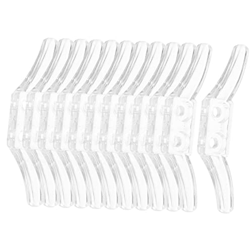 VICASKY 12 Stück Transparente Fenster Schnurhalter Blindenschnur Klemmen mit Montagezubehör für Einfache Installation und Unsichtbare Befestigung von Jalousien und Vorhängen von VICASKY