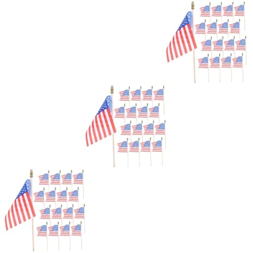 VICASKY 120 Stck. Teiliges Kleine Amerikanische Flaggen mit Holzstab Handliche Strapazierfähige Flaggen für Unabhängigkeitstag Paraden Wiederverwendbar und Langlebig VICASKY 120 Stck. Teiliges Kleine Amerikanische Flaggen mit Holzstab Handliche Strapazierfähige Flaggen für Unabhängigkeitstag Paraden Wiederverwendbar und Langlebig von VICASKY