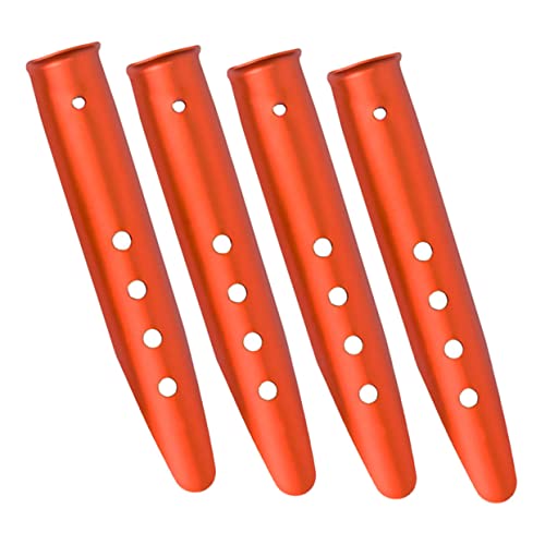 VICASKY 16 STK. Teiliges Aluminiumlegierung Zelt Heringe mit U Förmigem Ende Extra Lang Robust und Widerstandsfähig für Sand Schnee und Grasboden Leicht Langlebig Geeignet für Outdoor von VICASKY