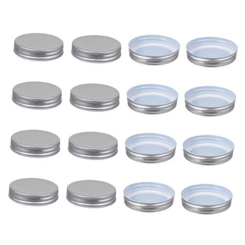VICASKY 16 Stück Schraubdeckel Für Einmachgläser – Twist-Off Deckel Für 70mm Gläser - Ideal Für Marmelade Konserven Und Milchflaschen Langlebig Und Praktisch VICASKY 16 Stück Schraubdeckel Für Einmachgläser – Twist-Off Deckel Für 70mm Gläser - Ideal Für Marmelade Konserven Und Milchflaschen Langlebig Und Praktisch von VICASKY