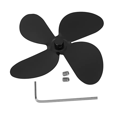 VICASKY 1Satz Aluminiumlegierung Kaminventilatorflügel Blättrige Lüfterversorgung für Ofen und Kamin Langlebig und Einfache Installation Robuste VICASKY 1Satz Aluminiumlegierung Kaminventilatorflügel Blättrige Lüfterversorgung für Ofen und Kamin Langlebig und Einfache Installation Robuste von VICASKY