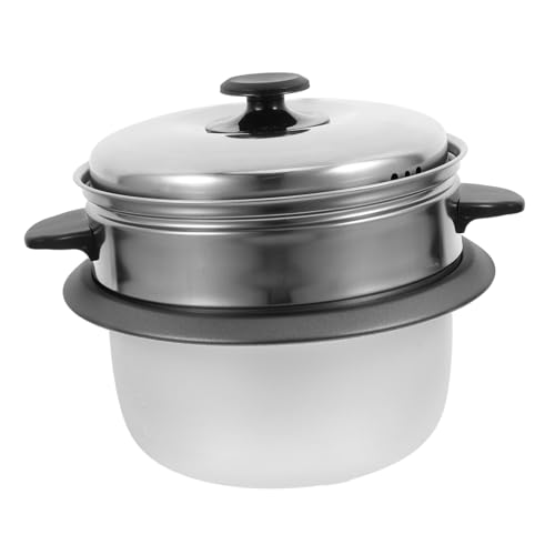 VICASKY 1Satz Antihaft Reiskocher Innentopf Dampfgarer und Deckel Tragbarer Kochtopf für Reis und Kuchen Kompaktes Design für Zuhause von VICASKY