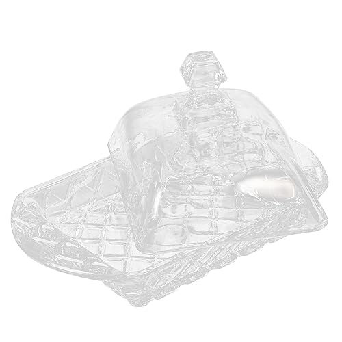 VICASKY 1Satz Butterdose mit Deckel Transparente Käseschale aus Hochwertigem für Aufbewahrung von Butter und Design für Ihre von VICASKY