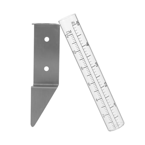 VICASKY 1Satz Gartenregenmesser Mit Metallhalterung Ca Kapazität Regenmesser Für Garten Terrasse Und Präziser Niederschlagsmesser Mit Robustem von VICASKY