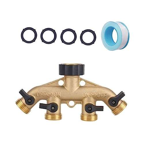 VICASKY 1Satz Messing Schlauchadapter Wasserhahnschlauchadapter Für Waschmaschine Geschirrspüler Zu Installieren Und Langlebig Für Gartenbewässerung von VICASKY