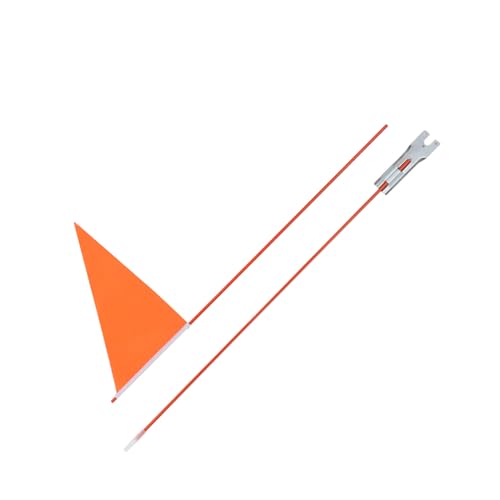 VICASKY 1Satz Multifunktions Fahrradflaggen Mit Warn Sicherheitsflagge Und Fahnenmast Orangefarbene Warnflagge Für Sichere Fahrradnutzung Und Sichtbarkeit von VICASKY