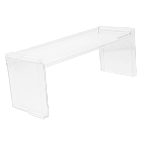VICASKY 1Satz Transparenter Desktop Präsentationsständer Stufiges Aufbewahrungsregal für Schmuck Kosmetik und Kleine Gegenstände Eleganter und Stabiler Organizer für Zuhause und Geschäfte von VICASKY