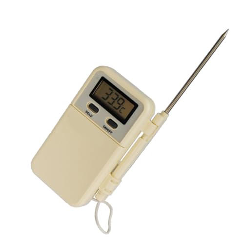 VICASKY 1Stück Hochpräzises Digitales Backthermometer mit Elektronischem Timer Bbq Temperaturfühler für Fleisch und Ofen ohne Batterie zum Grillen und Backen Beige VICASKY 1Stück Hochpräzises Digitales Backthermometer mit Elektronischem Timer Bbq Temperaturfühler für Fleisch und Ofen ohne Batterie zum Grillen und Backen Beige von VICASKY
