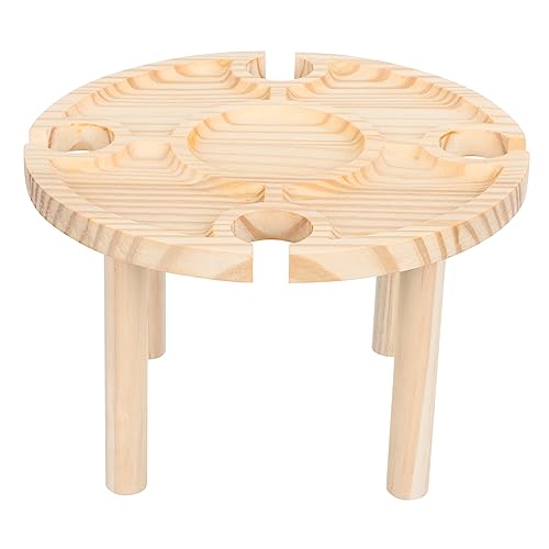 VICASKY 1Stück Holzweintisch Faltbarer Outdoor Weintisch Rustikaler Picknicktisch Und Tragbar Für Garten Terrasse Und Ausflüge VICASKY 1Stück Holzweintisch Faltbarer Outdoor Weintisch Rustikaler Picknicktisch Und Tragbar Für Garten Terrasse Und Ausflüge von VICASKY