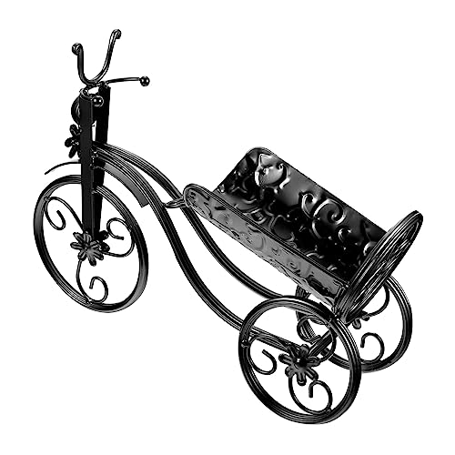 VICASKY Weinregal Aus Metall Mit Fahrradform Flaschenständer Metallregal Für Weinlagerung Geeignet Für Küche Wohnzimmer Oder Weinkeller von VICASKY