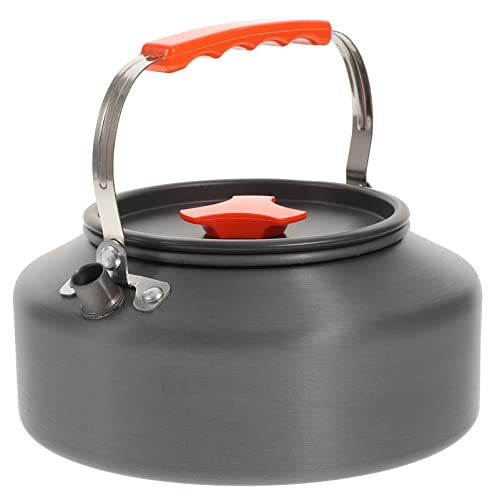VICASKY 1Stück Outdoor Teekessel Aluminiumlegierung Tragbarer Camping Wasserkocher Robust und Langlebig für Familien Camping und Teehäuser Sicher zu Bedienen von VICASKY