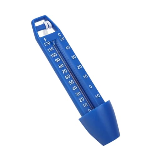 VICASKY 1Stück Pool Wassertemperaturanzeige Schwimmendes Wasserthermometer mit Schlüsselband Messbereich für Pools Spas Aquarien und Teiche Bruchfest von VICASKY