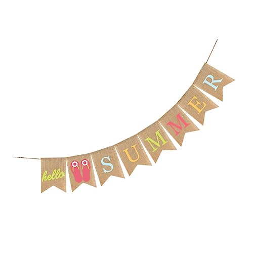 VICASKY 1Stück Sommer Leinen Banner Kreatives Party Leicht zu Montieren Langlebig für Strand und Sommerfeste Wiederverwendbar Verschönern Sie Ihre Feier VICASKY 1Stück Sommer Leinen Banner Kreatives Party Leicht zu Montieren Langlebig für Strand und Sommerfeste Wiederverwendbar Verschönern Sie Ihre Feier von VICASKY