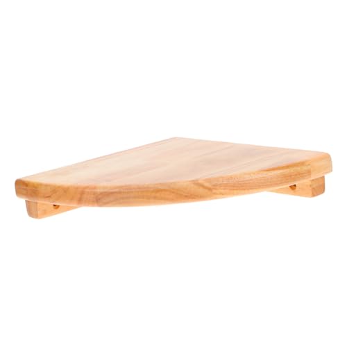 VICASKY 1Stück Wandregal aus Holz Halbrundes Eckregal für Schlafzimmer Wohnzimmer und Lernräume und Platzsparend Radius Exquisites Design für Ihre Raumdekoration von VICASKY