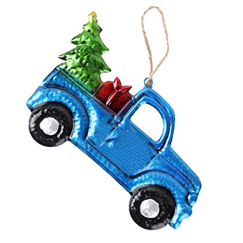 VICASKY 1Stück Weihnachtsauto Ornament aus Eisenblech Zufällige für Festliche Dekoration für Weihnachtsbaum Fenster und Partys und Charmant von VICASKY